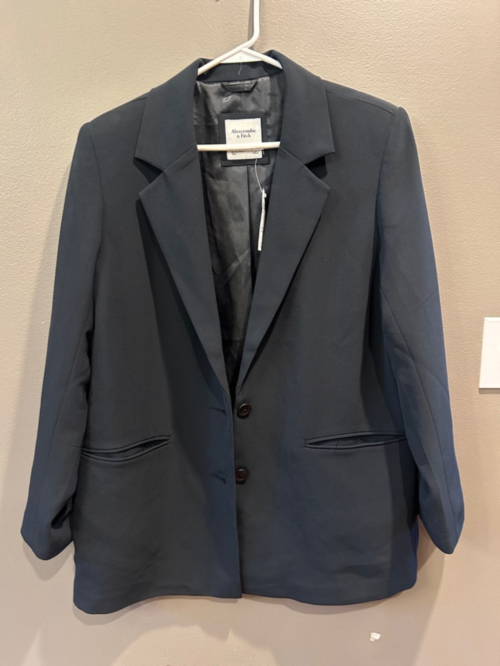 Abercrombie Oversized Black Blazer NWT Large